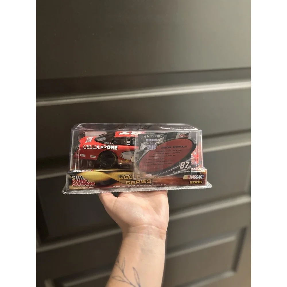 2005 Racing Champions NASCAR #87‎ Joe Nemechek Cellular One Red 1:24 Autographed